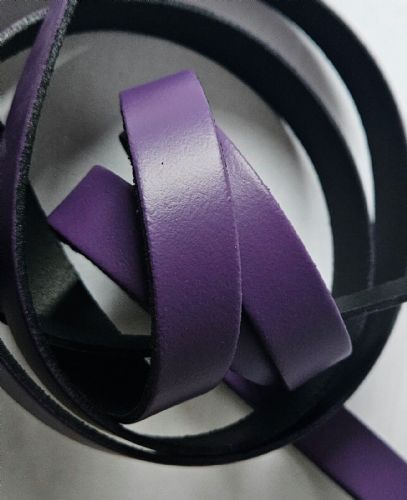 Leather Strap 38mm (1.1/2 inch) width x 137cm (54 inch) Length - Purple